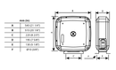 Samoa | 507300 | RM-12CL Individually Enclosed Hose Reel for Grease & Hydraulic Fluid - 10m x 1/4"