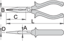Unior Long nose pliers with side cutter and pipe grip, straight, 200 – Roladex Industrial Ltd, www.roladex.co.uk