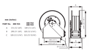 Samoa | 508125 | RM-100 Heavy-Duty Large Capacity Hose Reel for Air/Water/Antifreeze Solutions/Diesel - 15m x 1"