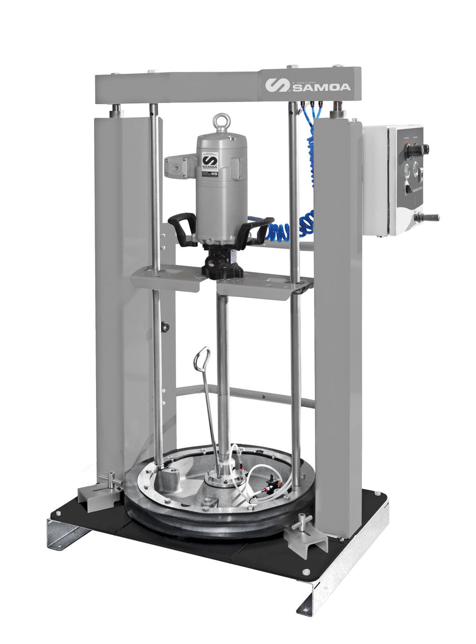SAMOA Pumpmaster 45 & 60 Air Operated Pump System with Pneumatic Inductor for 185kg Drums  Roladex UK