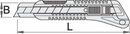 Utility knife, for safe work at heights, 160