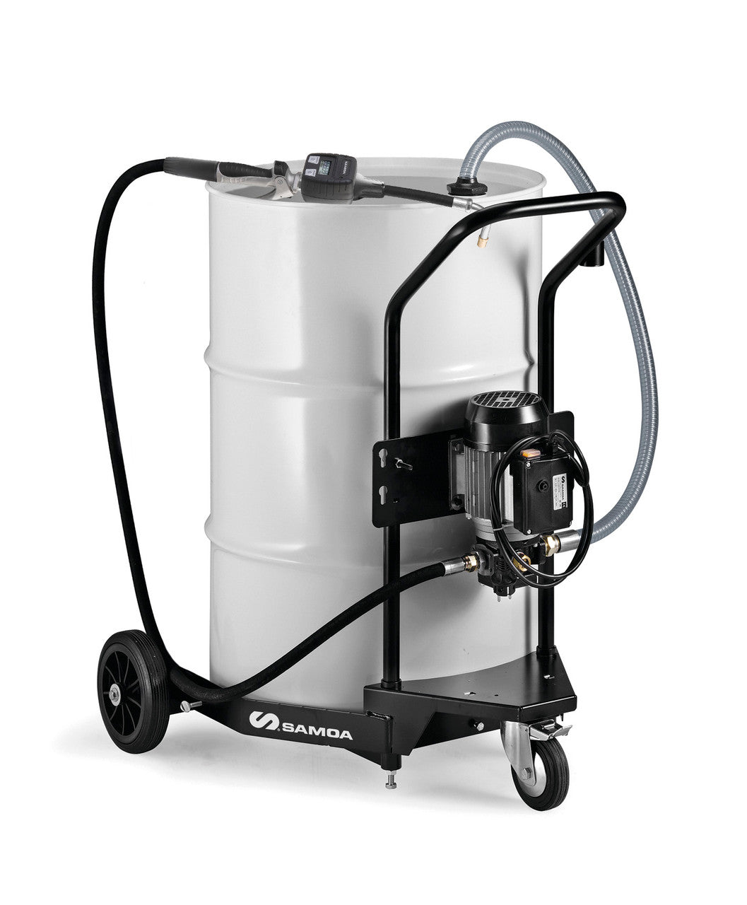 SAMOA Mobile Oil Dispenser with 230v AC Electric Pump for 205 Litre Drums  Roladex UK