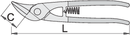 Unior Tin snips "ideal" type, 250 – Roladex Industrial Ltd, www.roladex.co.uk