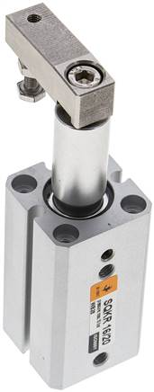 SQKR 16/20 EMC   swivel clamps / clamping cylinder ã˜ 16 mm, clamping stroke 20mm right turning (turns clockwise at te