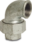 Profec Union Elbow 90° Galvanised Cast Iron 3/8" Female Thread 25Bar Type Conical | Profec | UK Supplier | Roladex