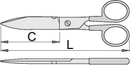 Unior Electricians` scissors, 150 – Roladex Industrial Ltd, www.roladex.co.uk