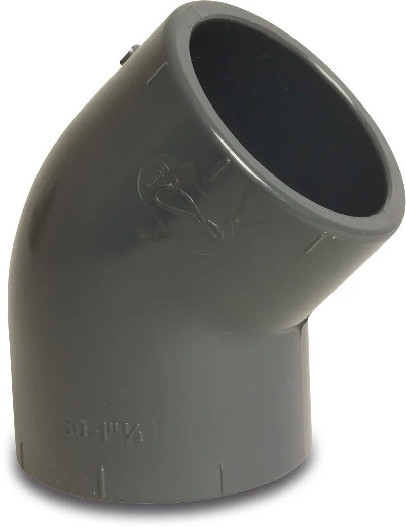 Profec 45° Pvc-U 32mm Glue Socket 16Bar Grey | Profec | UK Supplier | Roladex