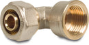 Profec Elbow 90° Brass Nickel Plated 16mm x 1/2" Compression Fitting x Female Threadlu-Pe-x | Profec | UK Supplier | Roladex