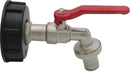 Profec Tap Set For Ibc Tank Brass Nickel Plated S60 x 2" x 3/4" Male Thread x Hose Tail | Profec | UK Supplier | Roladex