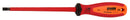 Electrician´s screwdriver with insulated blade, VDE TBI, 0.6 x 3.5 x 100