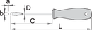 Flat screwdriver CR, 1.2 x 6.5 x 100