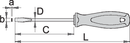 Flat screwdriver TBI, 0.5 x 3.0 x 80