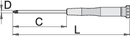Crosstip (PH) electronic screwdriver, PH0 x 60