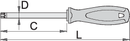 Screwdriver TBI with TX profile, TX 25