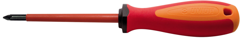 Unior | 616462 | Double-crosstip (PZ) screwdriver with insulated blade - VDE TBI - PZ2 x 100mm