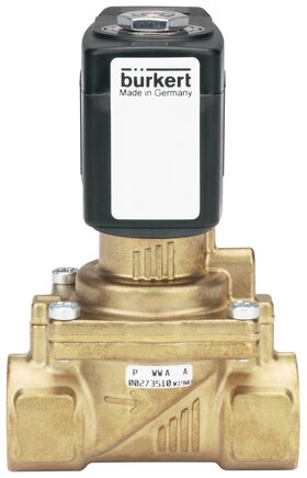 burkert 6281 2/2-way solenoid valve – brass – g1" – 230v ac – 6281-ev-b25,0bbmsgm86-6-230/56