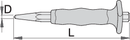 Centre punch with handle, for safe work at heights, 5