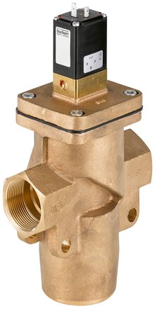 burkert 6430 3/2-way solenoid valve – gunmetal – g1 1/2" – 24v dc – 6430-c40,0bbrggm88-0-024/dc-08