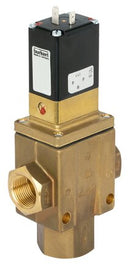burkert 6430 3/2-way solenoid valve – brass – g1/2" – 24v dc – 6430-c12,0pbmsgm84-0-024/dc-08