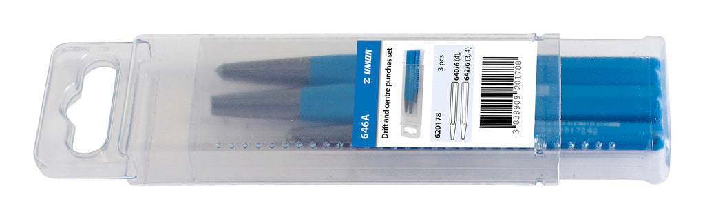 Unior | 620178 | Drift and centre punches set - /3