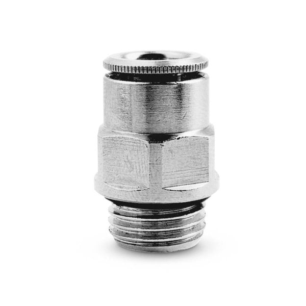 Image of F6512 6-1/8K - Push in fitting male stud 6mm tube 1/8 thread (Pack of 5) - Camozzi | Roladex UK