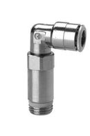 Image of 6525 6-1/8 - Push in fitting extended swivel elbow 6mm tube 1/8 thread (Pack of 5) - Camozzi | Roladex UK