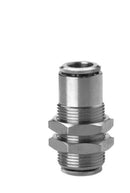 Image of 6590 6 - Push in fitting bulkhead connector 6mm tube (Pack of 5) - Camozzi | Roladex UK