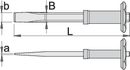 Flat chisel with guard, 250