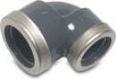 Profec Elbow 90° Pvc-U 3/4" x 1/2" Female Thread 10Bar Grey With Stainless Steel Ring Type Reinforced | Profec | UK Supplier | Roladex