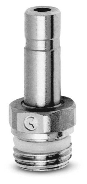 Image of 6811 10-1/4 - Push in fitting stem adaptor 10mm tube 1/4 thread (Pack of 5) - Camozzi | Roladex UK