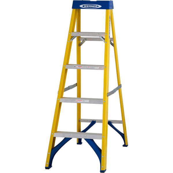 Fibreglass Swingback Stepladder - 5 Tread