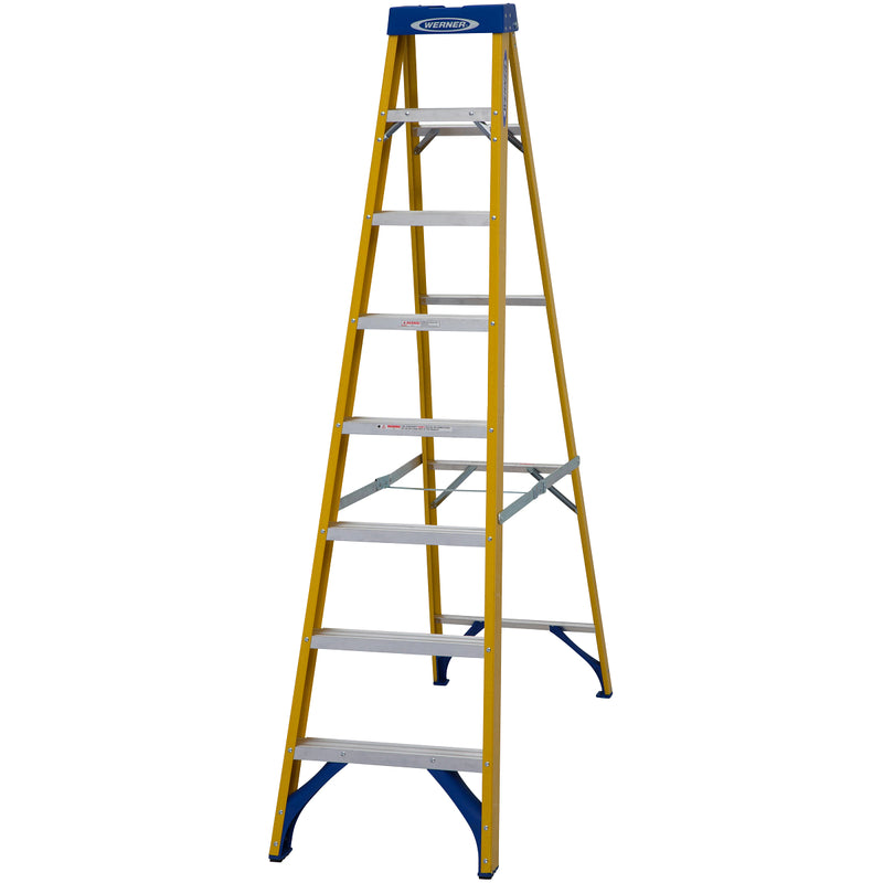 Fibreglass Swingback Stepladder - 8 Tread