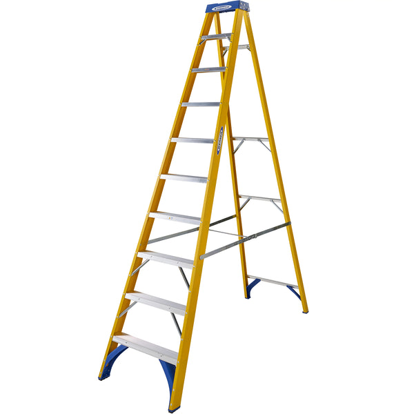 Fibreglass Swingback Stepladder - 10 Tread