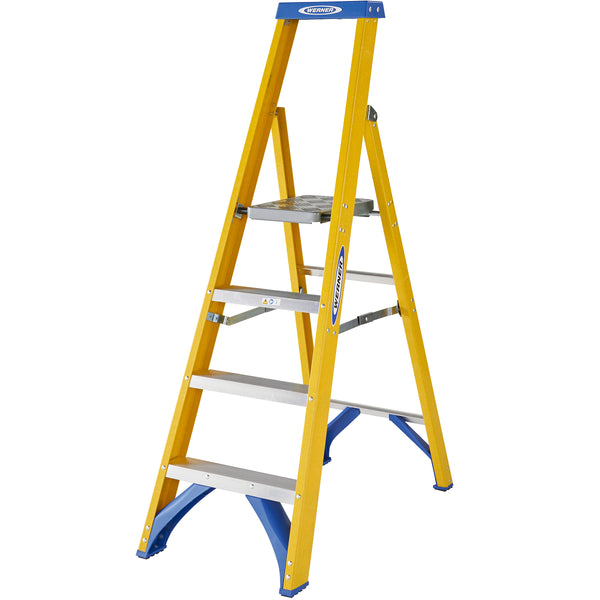 Fibreglass Platform Stepladder - 4 Tread