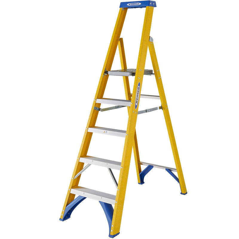Fibreglass Platform Stepladder - 5 Tread
