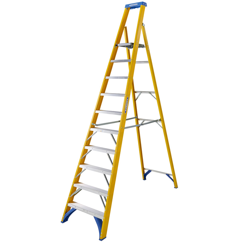 Fibreglass Platform Stepladder - 10 Tread