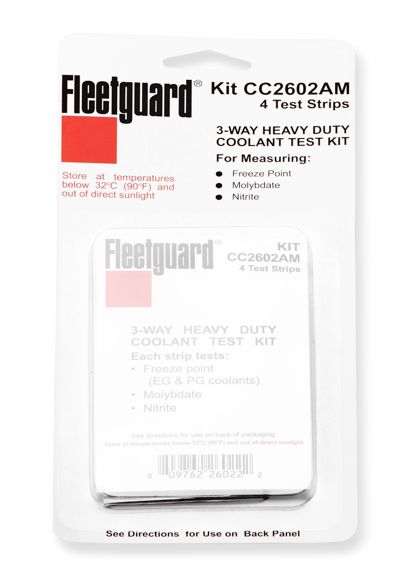 Fleetguard Coolant Test Strips CC2602AM