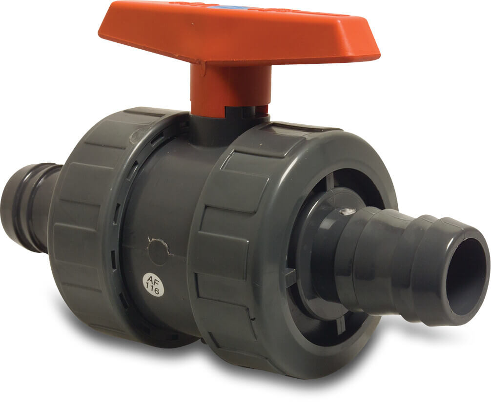 Profec Valve Pvc-U 38mm Hose Tail 10Bar Grey | Profec | UK Supplier | Roladex