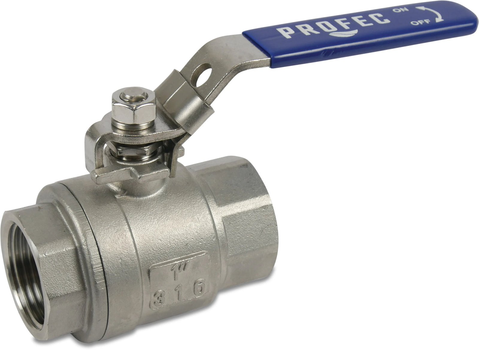 Profec Ball Valve Stainless Steel 316 4" Female Thread 64Bar | Profec | UK Supplier | Roladex