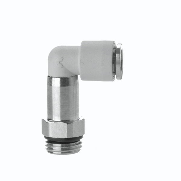 Image of F7526 12-3/8K - Technopolymer fitting ext swivel elbow 12mm tube 3/8 thread (Pack of 5) - Camozzi | Roladex UK