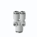 Image of F7560 8 - Technopolymer fitting equal tube Y 8mm tube (Pack of 5) - Camozzi | Roladex UK