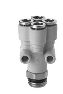 Image of 7572 6-1/8 - Technopolymer fitting swl multi y conn 6mm tube 1/8 thread (Pack of 5) - Camozzi | Roladex UK