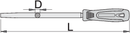 Unior Round file with handle, half smooth, 150 – Roladex Industrial Ltd, www.roladex.co.uk