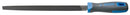 Three-square file with handle, half smooth, 250