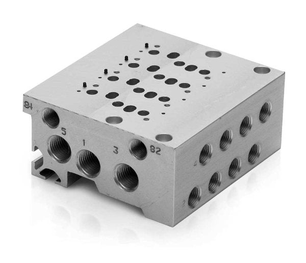 Image of E520-2C04 - Manifold to suit series E size 10.5 4 positions - Camozzi | Roladex UK