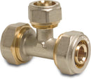 Profec T-Piece 90° Brass Nickel Plated 20mm x 16mm x 20mm Compression Fittinglu-Pe-x | Profec | UK Supplier | Roladex