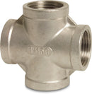 Profec Cross-Piece Stainless Steel 316 1/2" Female Thread 16Bar | Profec | UK Supplier | Roladex