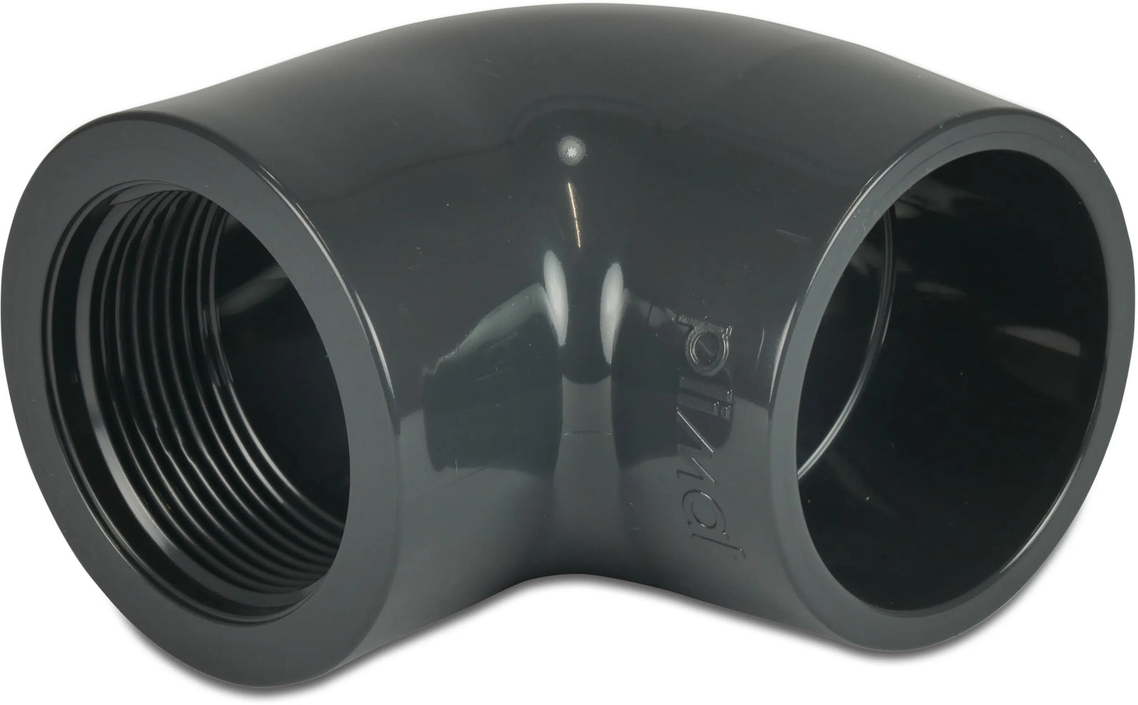 Profec Elbow 90° Pvc-U 90mm x 3" Glue Socket x Female Thread 10Bar Grey | Profec | UK Supplier | Roladex