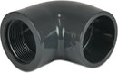 Profec Elbow 90° Pvc-U 50mm x 1 1/2" Glue Socket x Female Thread 10Bar Grey | Profec | UK Supplier | Roladex