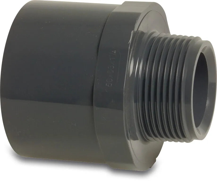 Profec Bush Pvc-U 16/20mm x 3/8" Glue Socket/Glue Spigot x Male Thread 10Bar Grey | Profec | UK Supplier | Roladex
